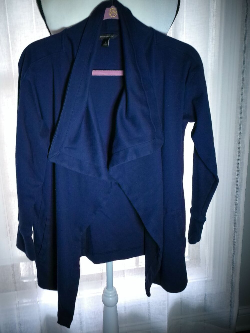 BANANA REPUBLIC Cardigan w/Pockets Open Front Navy Blue S